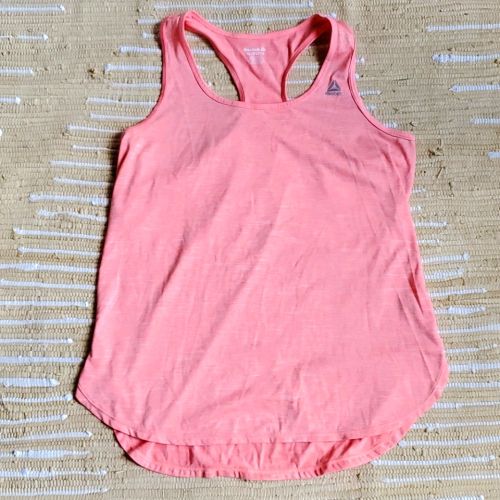 Pink Reebok workout tank